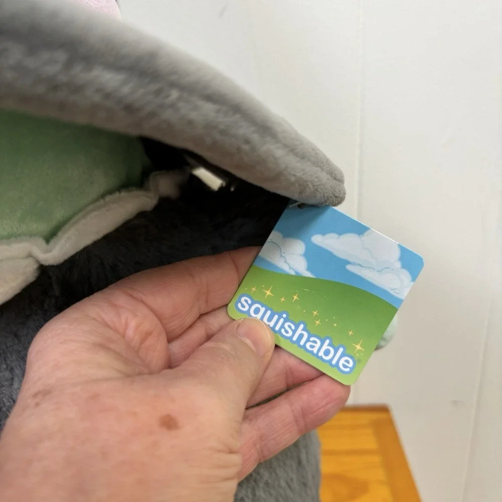 Squishable Jumbo Witch in Hat Plush Green Gray‎ - NWT